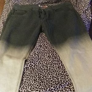 Mens two tone jeans.